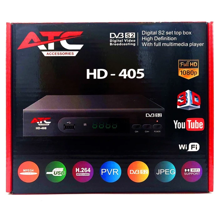 ATC Satellite Receiver HD405 (DVB-S2)