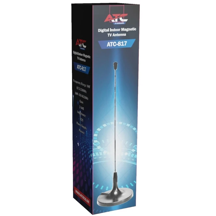 ATC-817 Indoor Magnetic TV Antenna (ATC) - DVB-T/DVB-T2
