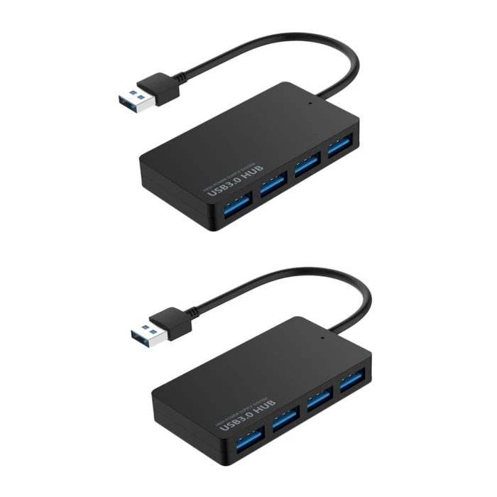 USB 3.0 4-Port USB-A Hub (Plug & Play)