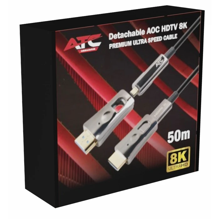ATC AOC HDMI 2.1V 8K Detachable Optical HDMI Cable 50m