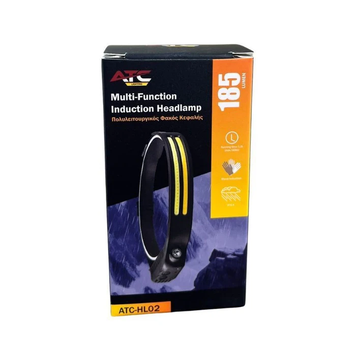 ATC-HL02 Multifunction Headlamp with Motion Sensor ON/OFF 185 Lumens