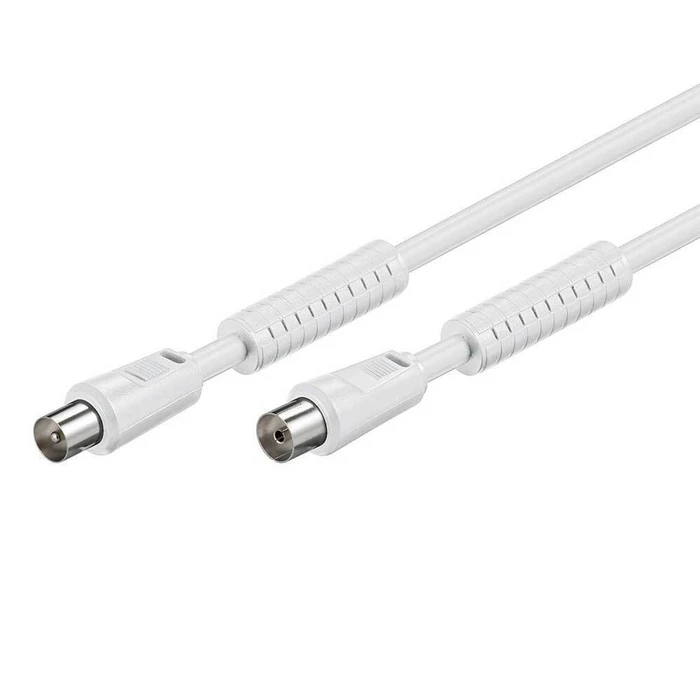 RF Cable 1.5m White with Ferrite