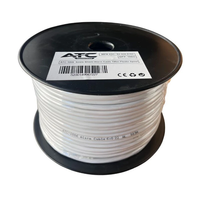ATC-1006 Alarm Cable 6x0.22 mm² Shielded 6-core 100 m - Atc