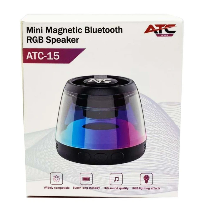 ATC-15 Mini Magnetic Bluetooth RGB Speaker - Atc
