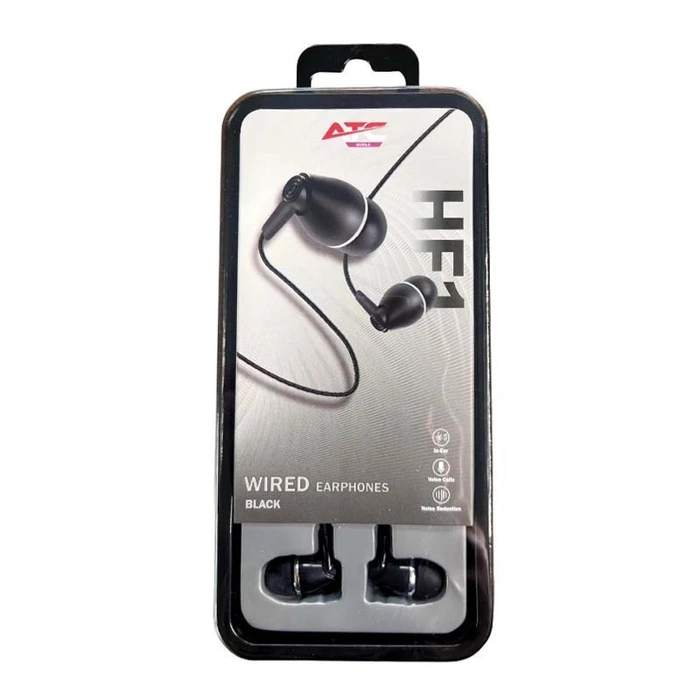 ATC-HFr1 Wired Handsfree Earphones 3.5mm Black