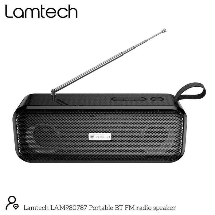 Portable Speaker LAMTECH BT FM Radio 10W Black