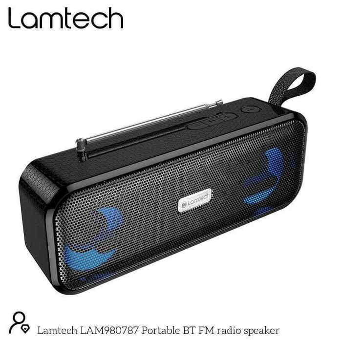 Portable Speaker LAMTECH BT FM Radio 10W Black