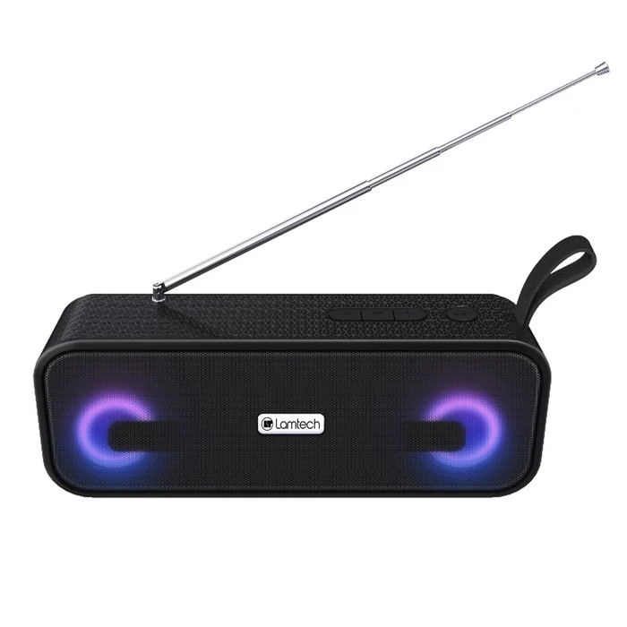 Portable Speaker LAMTECH BT FM Radio 10W Black