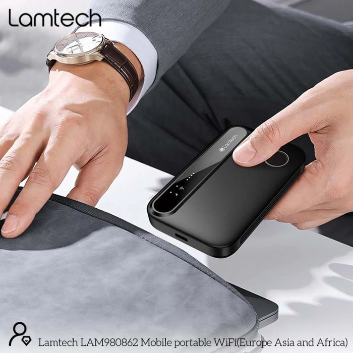Router LAMTECH 4G LTE WiFi 6 Portable Black