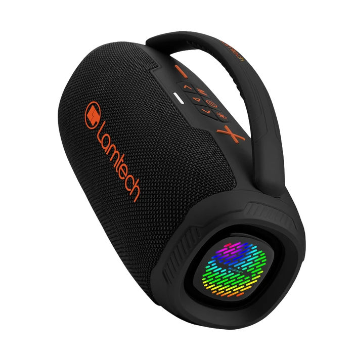 Portable Speakers LAMTECH Wireless V5.3 Bass Boost Party Box 20W Black Orange