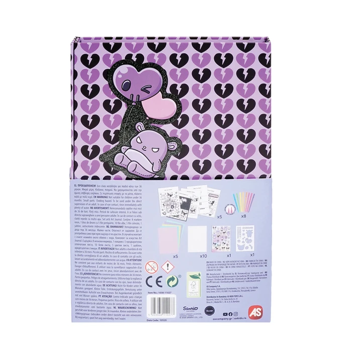 AS HappiHobbi Sanrio Kuromi Art Journal - Neon Μαρκαδόροι