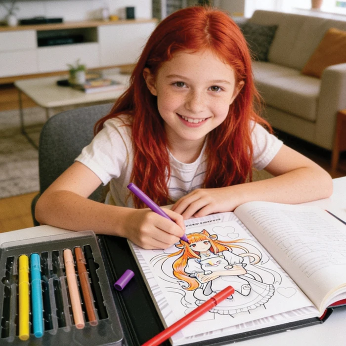 AS HappiHobbi: Art Journal - Manga (Σετ Art Journal & μαρκαδόρων)