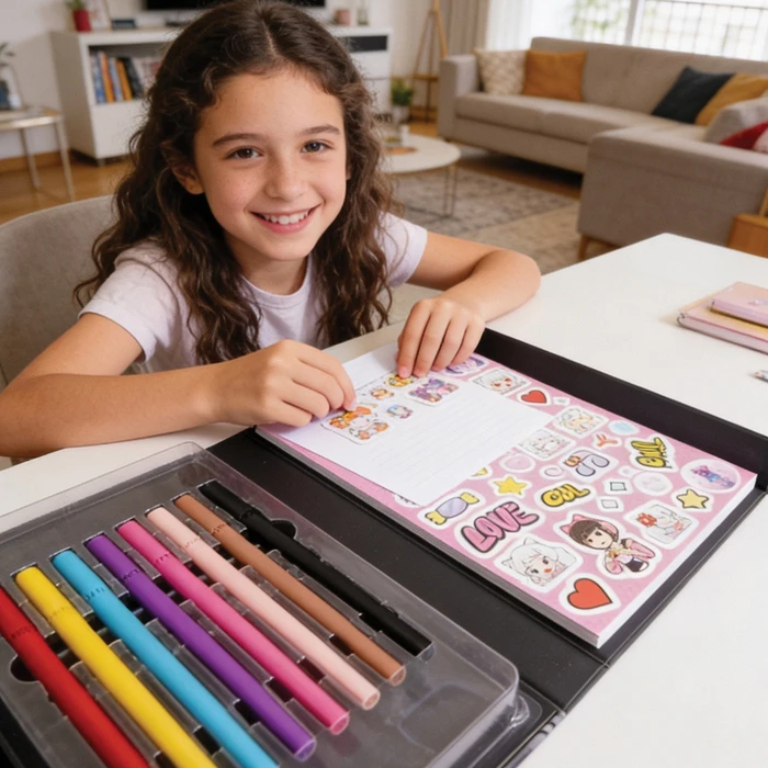 AS HappiHobbi: Art Journal - Manga (Σετ Art Journal & μαρκαδόρων)