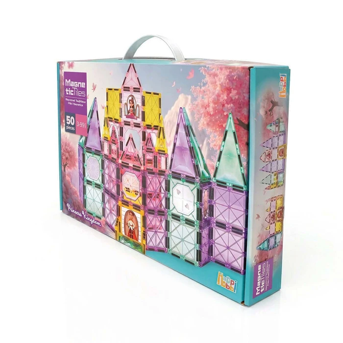 AS HappiHobbi Magne Tiles - Princess Kingdom (50 τεμάχια)