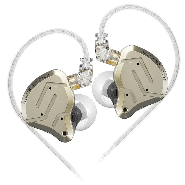 KZ In Ear Monitor Earphones ZSN Pro 2 Gold No Mic