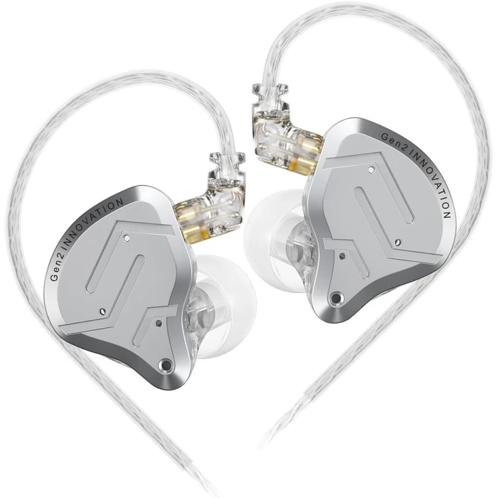 KZ Ακουστικά In Ear Monitor ZSN Pro 2 Silver With Mic