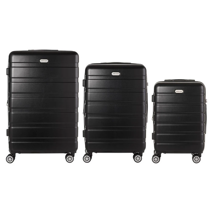 Anda Seat LG1 Hardshell Travel Luggage Set 3-piece Black (Max Height 76 cm, 4 Wheels)