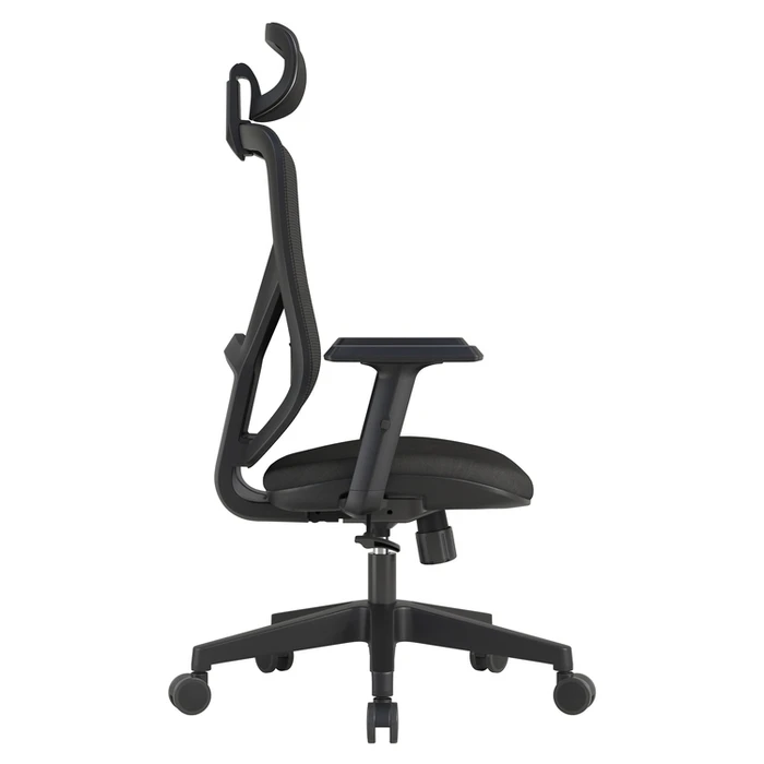 Vero Office Ergostyle 2040 Black Office Chair with Headrest and Adjustable Arms
