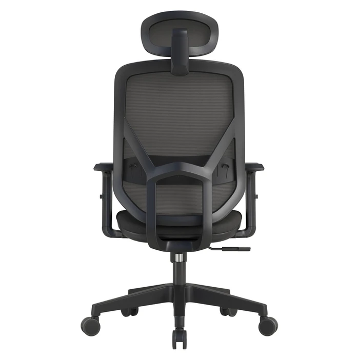 Vero Office Ergostyle 2040 Black Office Chair with Headrest and Adjustable Arms