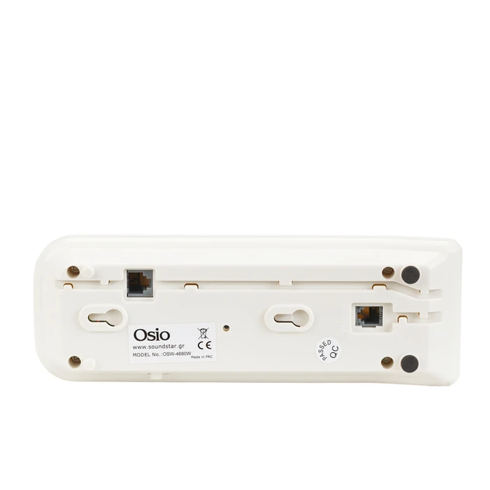 OSIO Wired Gondola Telephone with Display and Caller ID White