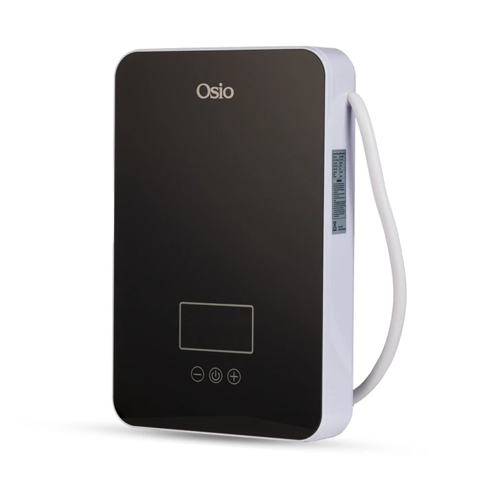 Osio Bathroom Wall Mounted Electric Instant Water Heater Black 8.5 kW With Digital Display