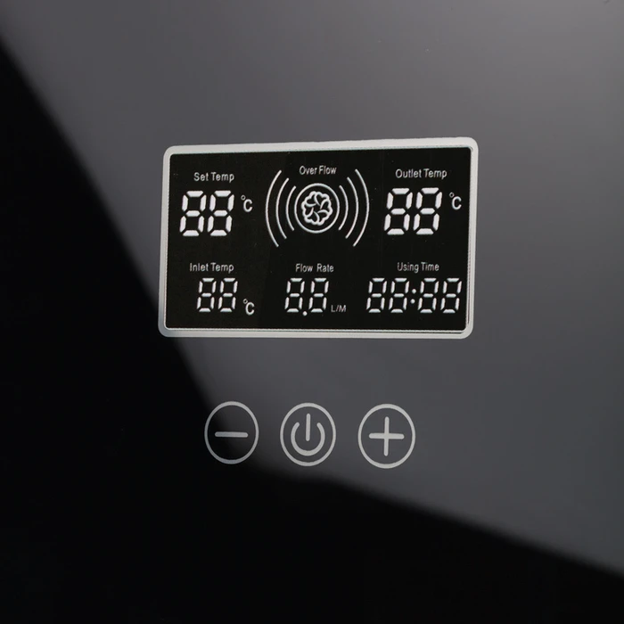 Osio Bathroom Wall Mounted Electric Instant Water Heater Black 8.5 kW With Digital Display