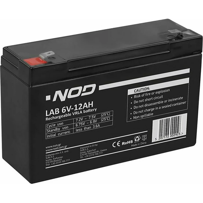 NOD Lead Acid Battery LAB 6V12AH