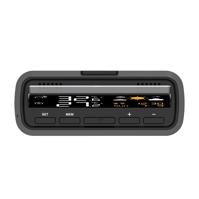 LiFE Μετεωρολογικός σταθμός AMALFI frameless οθόνη ρολόι ξυπνητήρι ασύρματο εξωτερικό αισθητήρα