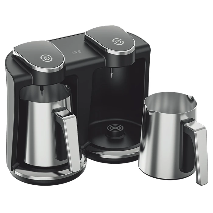 LiFE Coffee Maker Dual Electric Greek Coffee Briki 1300W