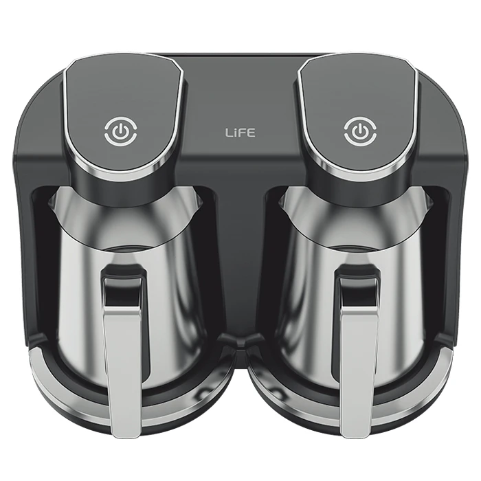 LiFE Coffee Maker Dual Electric Greek Coffee Briki 1300W