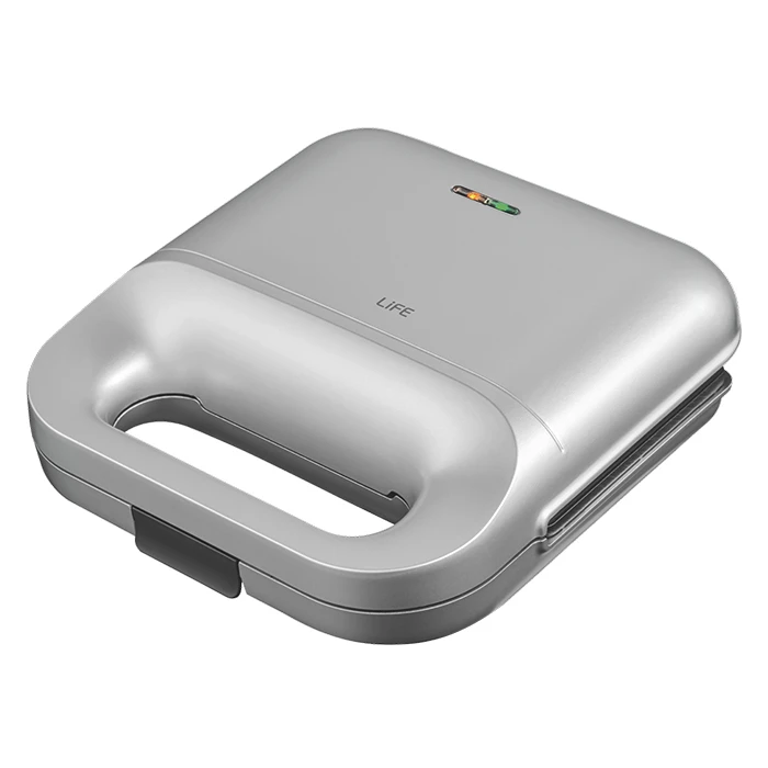LiFE Toaster Grill DELI Silver Matt Series with Non Stick Grill Plates 750W
