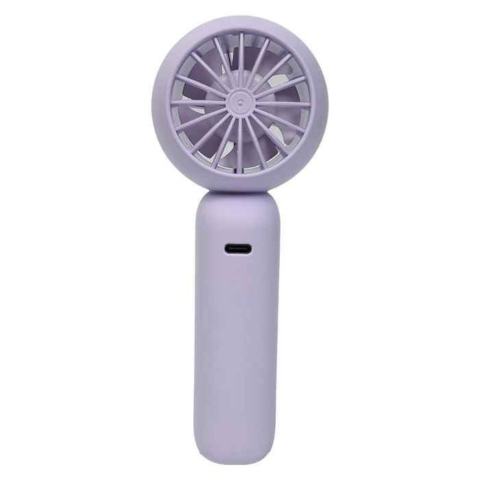 LiFE Handheld Mini Fan LaFunFan Lilac 2 inch LED Display 3W