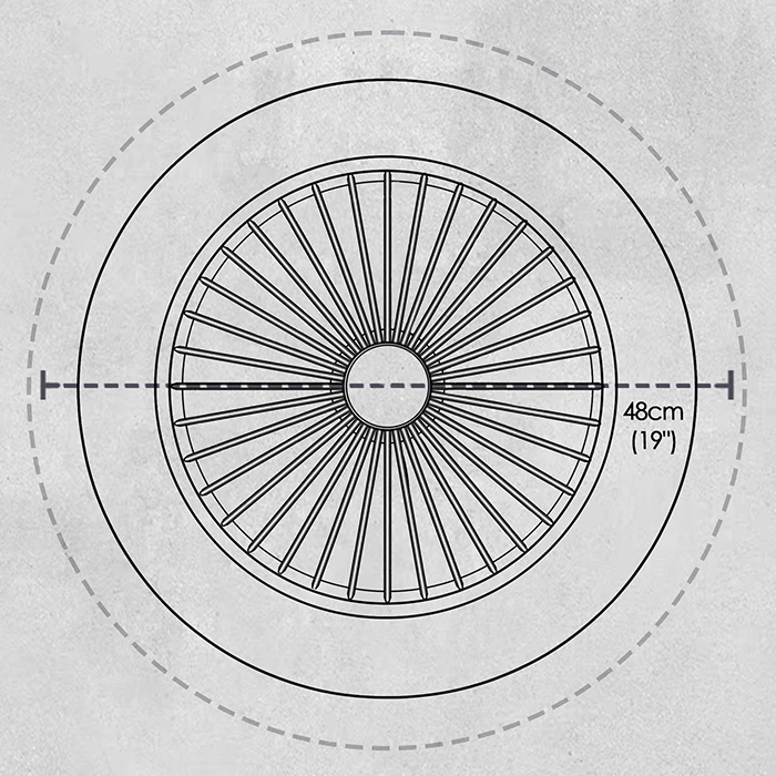 LiFE Ceiling Fan DC 19 with LED Light and Remote Control 20W LIFE FENG