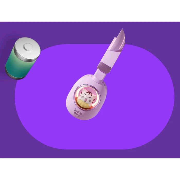 Headphones KIDDOBOO Delulu Bluetooth Lavender