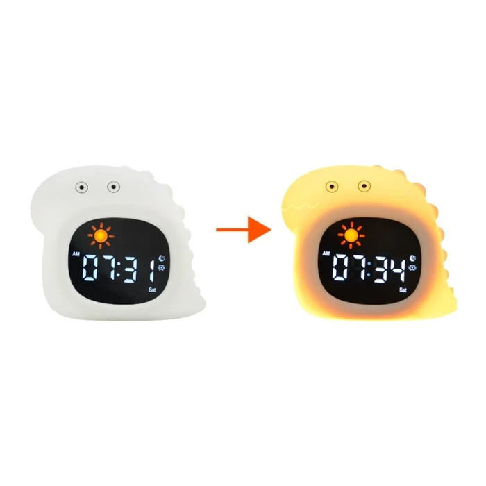 KIDDOBOO Φωτιστικό Νυκτός Ξυπνητήρι SoundGlow Dino KBJL826