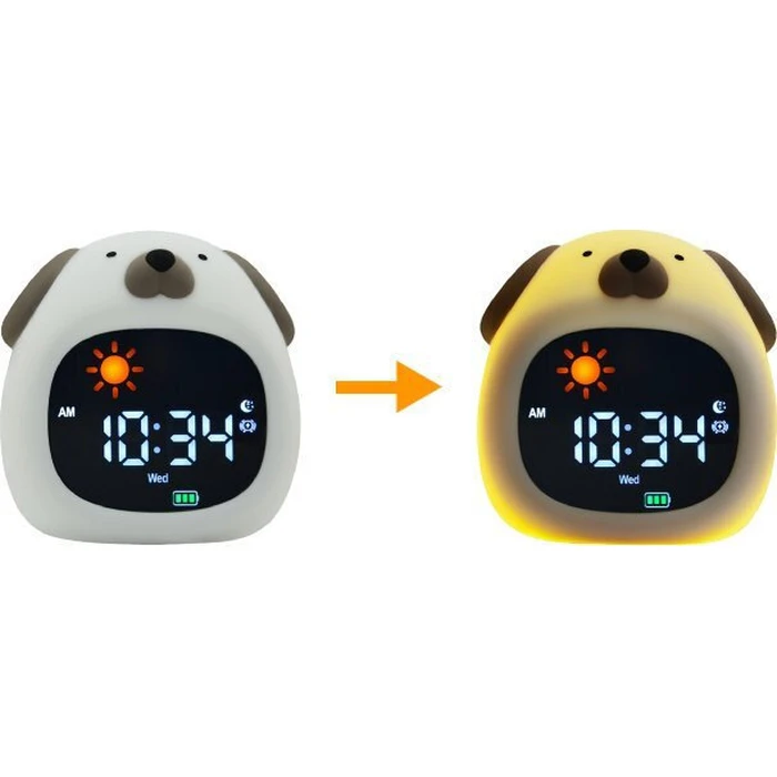 Children's Alarm Clock KIDDOBOO SoundGlow Dog KBJL824