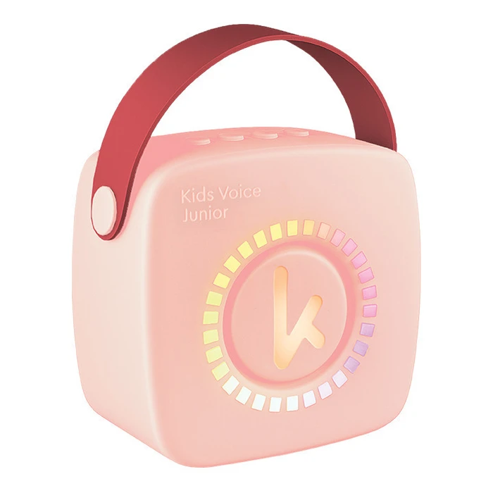 Kiddoboo KidsVoice JUNIOR mini Karaoke Speaker and Mic Pink with NikoletaTV KBT3NTPNK