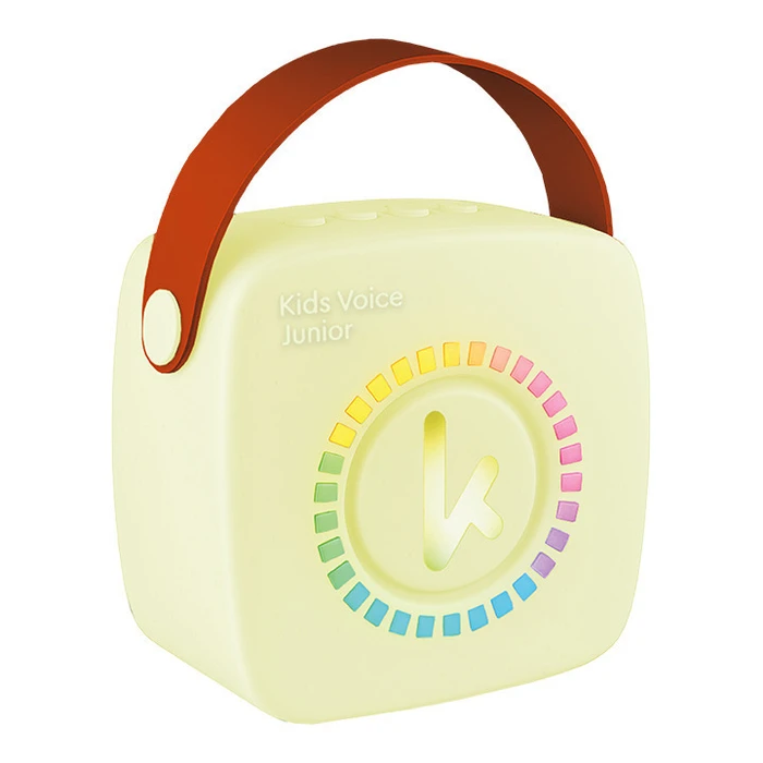 Kiddoboo KidsVoice JUNIOR Mini Karaoke Speaker and Mic Yellow with NikoletaTV