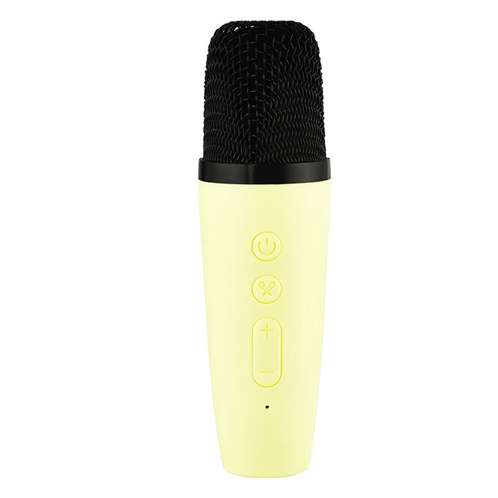 Kiddoboo KidsVoice JUNIOR Mini Karaoke Speaker and Mic Yellow with NikoletaTV