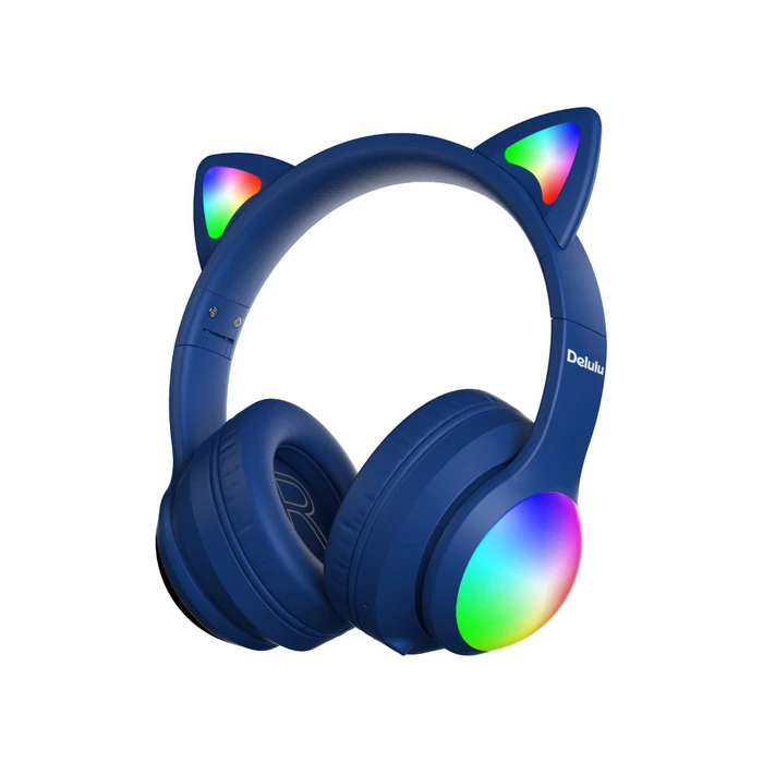 Kiddoboo Delulu Bluetooth Headphones Disco Blue KBMS632BLU