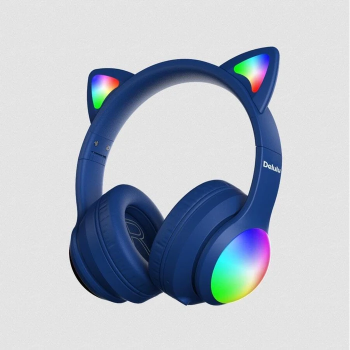 Kiddoboo Delulu Bluetooth Headphones Disco Blue KBMS632BLU