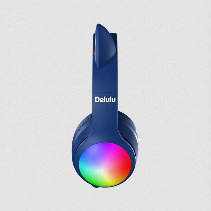 Kiddoboo Delulu Bluetooth Headphones Disco Blue KBMS632BLU