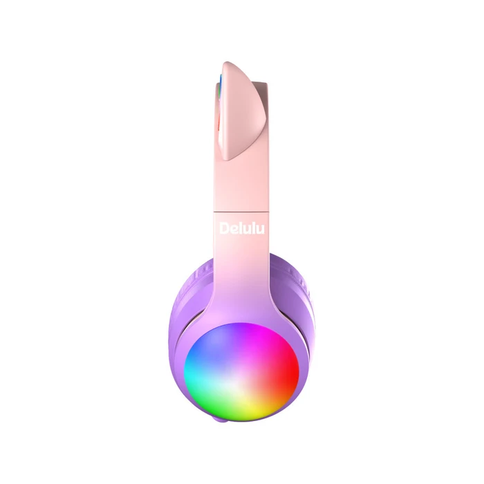 KIDDOBOO Headphones Bluetooth Delulu Disco Pink KBMS632PNK