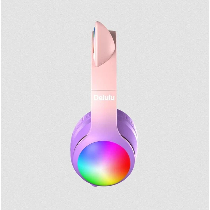 KIDDOBOO Headphones Bluetooth Delulu Disco Pink KBMS632PNK