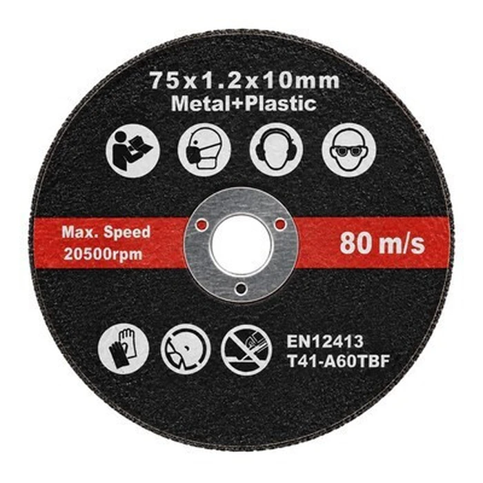 POWERTECH PT-1648 Cutting Discs Set for Metal/Plastic, 75mm, 5 pcs