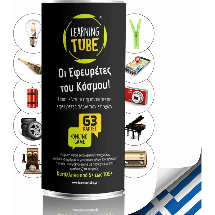 Educational Board Game K-Toyz Learning Tube The Inventors of the World LT 003