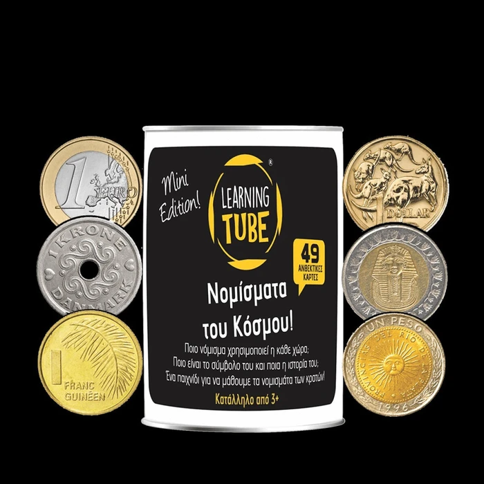 K-Toyz Learning Tubes Νομίσματα του Κόσμου mini edition