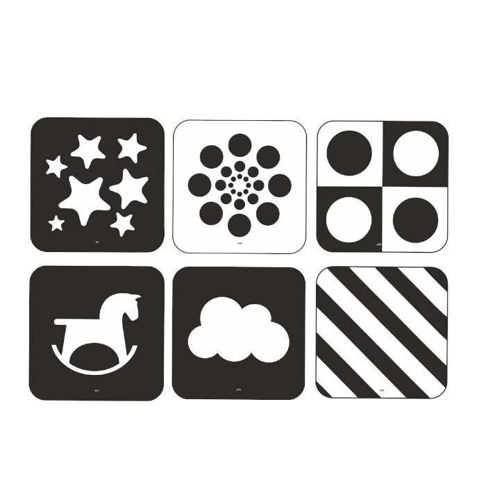 K-Toyz Παιχνίδι Montessori Cubes Baby Κάρτες Αντίθεσης 2 Χρώματα 0-6m Greek Language LC 041