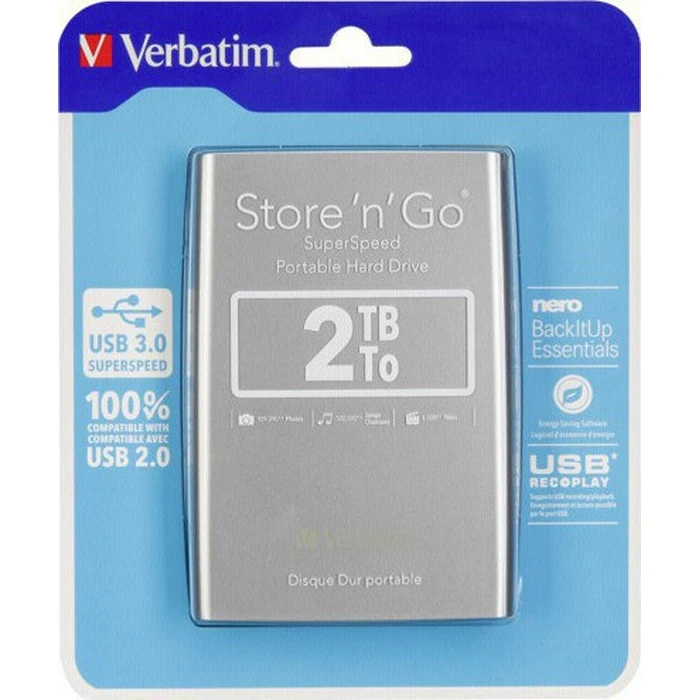 Εξωτερικός Σκληρός Δίσκος 2TB Verbatim 2,5 USB 3.0 53189
