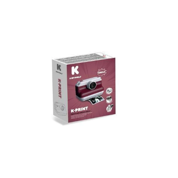 Kidywolf Instant Camera with Selfie Function red